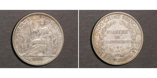 1 Piastre French Indochina (1887-1954) Silver 