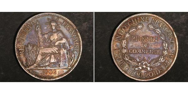 1 Piastre French Indochina (1887-1954) Silver 