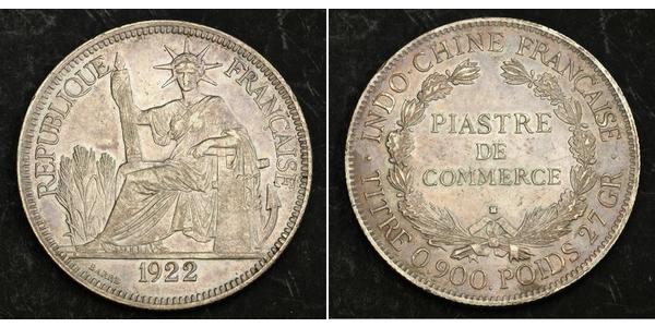 1 Piastre French Indochina (1887-1954) Silver 