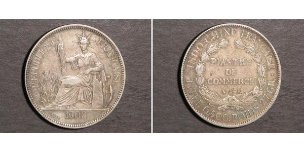 1 Piastre French Indochina (1887-1954) Silver 