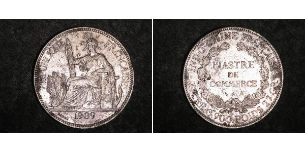 1 Piastre French Indochina (1887-1954) Silver 
