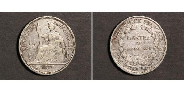 1 Piastre French Indochina (1887-1954) Silver 