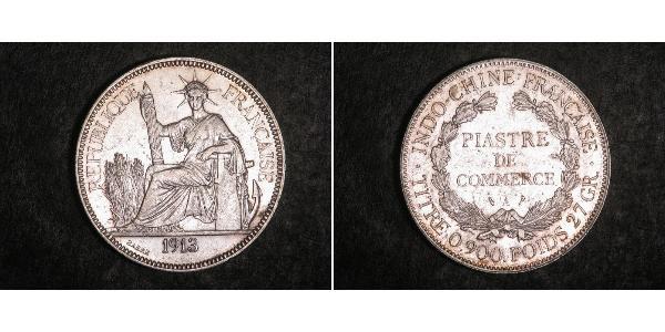 1 Piastre French Indochina (1887-1954) Silver 
