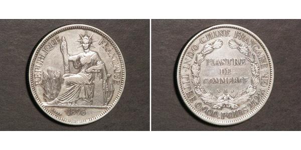 1 Piastre French Indochina (1887-1954) Silver 