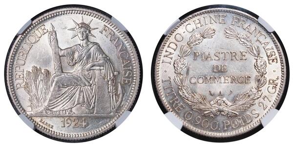 1 Piastre French Indochina (1887-1954) Silver 