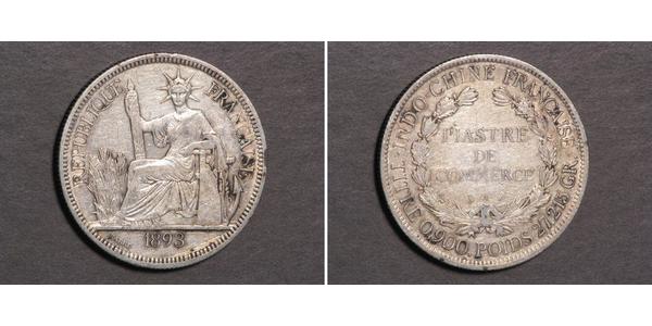 1 Piastre French Indochina (1887-1954) Silver 
