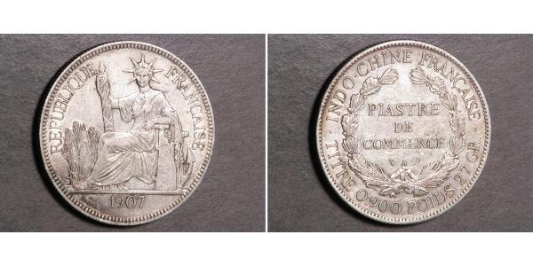 1 Piastre French Indochina (1887-1954) Silver 