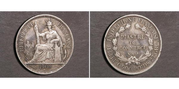 1 Piastre French Indochina (1887-1954) Silver 