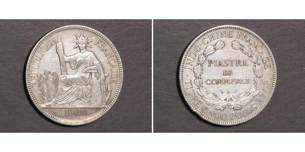1 Piastre French Indochina (1887-1954) Silver 
