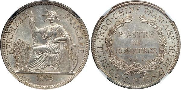 1 Piastre French Indochina (1887-1954) Silver 