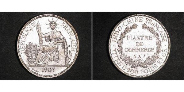 1 Piastre French Indochina (1887-1954) Silver 