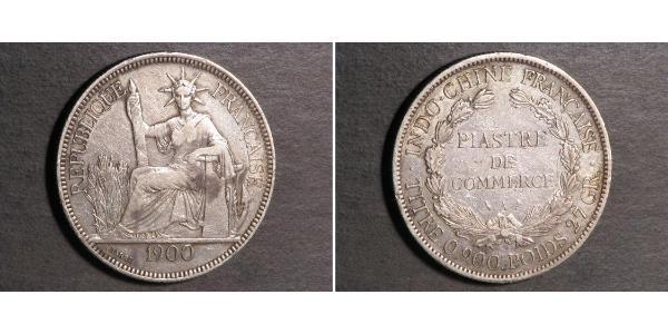 1 Piastre French Indochina (1887-1954) Silver 
