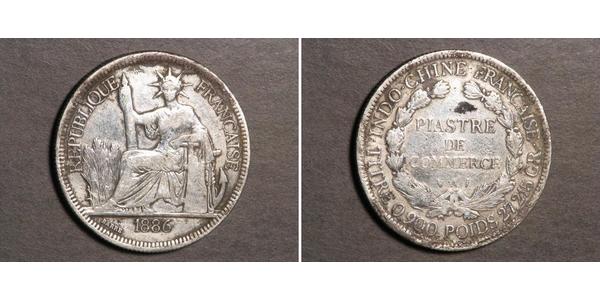 1 Piastre French Indochina (1887-1954) Silver 