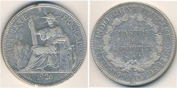 1 Piastre French Indochina (1887-1954) Silver 