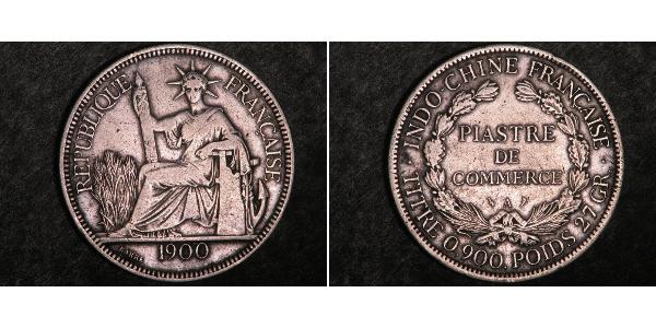 1 Piastre French Indochina (1887-1954) Silver 