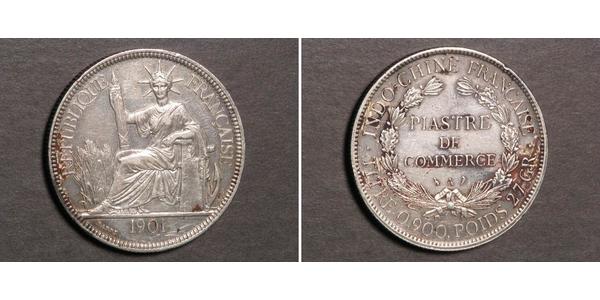 1 Piastre French Indochina (1887-1954) Silver 