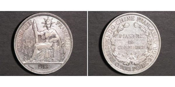 1 Piastre French Indochina (1887-1954) Silver 