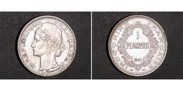 1 Piastre French Indochina (1887-1954) Silver 