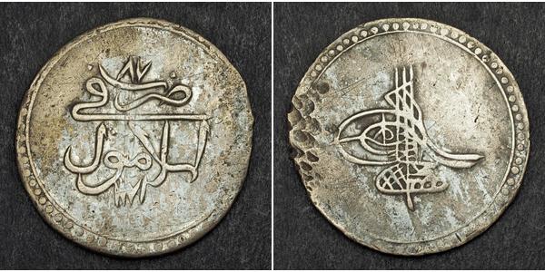 1 Piastre Ottoman Empire (1299-1923) Silver Mustafa III (1757 - 1774)