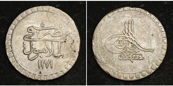 1 Piastre Ottoman Empire (1299-1923) Silver Mustafa III (1757 - 1774)