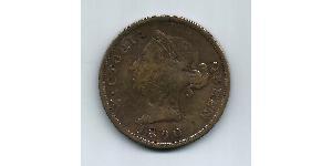 1 Piastre British Cyprus (1878 - 1960)  Vittoria (1819 - 1901)