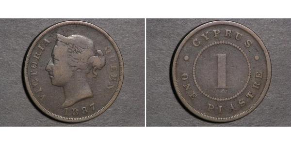 1 Piastre British Cyprus (1878 - 1960)  Victoria (1819 - 1901)