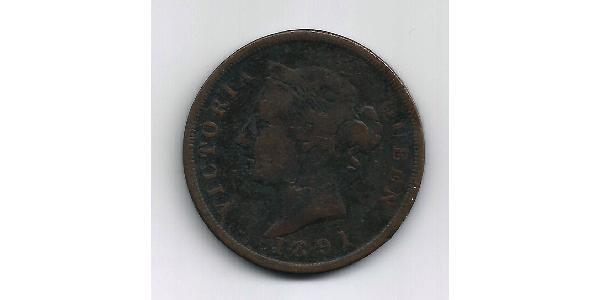 1 Piastre British Cyprus (1878 - 1960)  Vittoria (1819 - 1901)