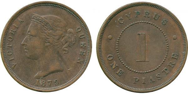 1 Piastre British Cyprus (1914–1960)  Victoria (1819 - 1901)