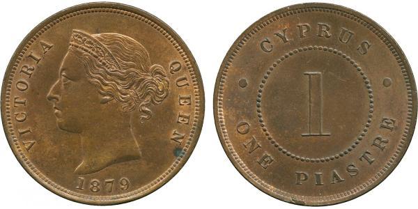 1 Piastre British Cyprus (1914–1960)  维多利亚 (英国君主)