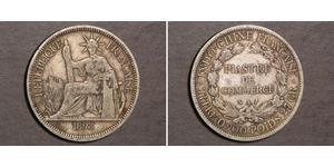 1 Piastre French Indochina (1887-1954) 銀 