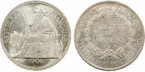 1 Piastre French Indochina (1887-1954) 銀 