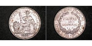 1 Piastre French Indochina (1887-1954) 銀 