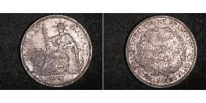 1 Piastre French Indochina (1887-1954) 銀 