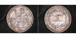 1 Piastre French Indochina (1887-1954) 銀 