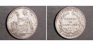 1 Piastre French Indochina (1887-1954) 銀 