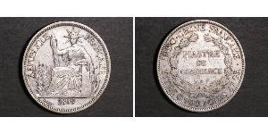 1 Piastre French Indochina (1887-1954) 銀 