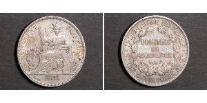1 Piastre French Indochina (1887-1954) 銀 