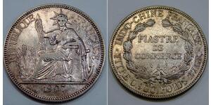 1 Piastre French Indochina (1887-1954) 銀 