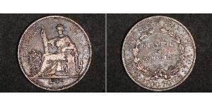 1 Piastre French Indochina (1887-1954) 銀 