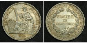 1 Piastre French Indochina (1887-1954) 銀 