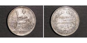 1 Piastre French Indochina (1887-1954) 銀 
