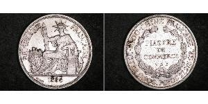 1 Piastre French Indochina (1887-1954) 銀 