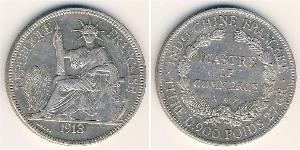 1 Piastre French Indochina (1887-1954) 銀 