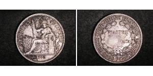1 Piastre French Indochina (1887-1954) 銀 