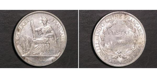 1 Piastre French Indochina (1887-1954) 銀 