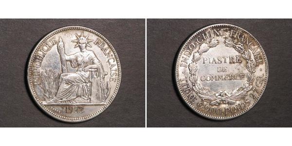 1 Piastre French Indochina (1887-1954) 銀 