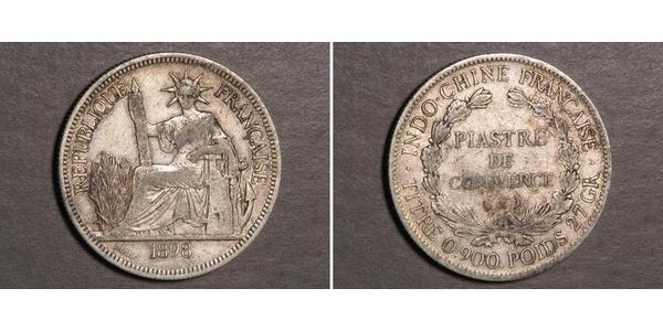 1 Piastre French Indochina (1887-1954) 銀 