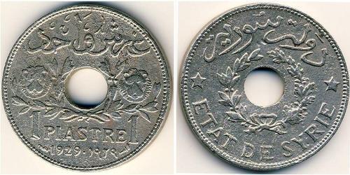 1 Piastre Syria 镍 
