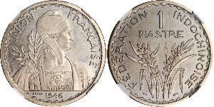 1 Piastre French Indochina (1887-1954) 銅/镍 