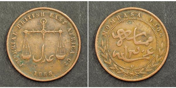 1 Pice Africa orientale Bronzo 